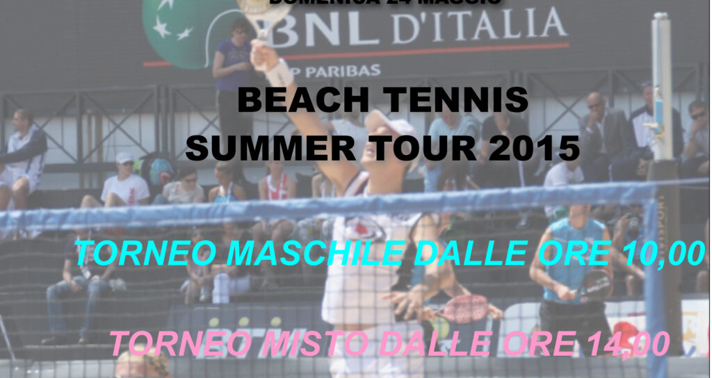 BEACH TENNIS 24 maggio