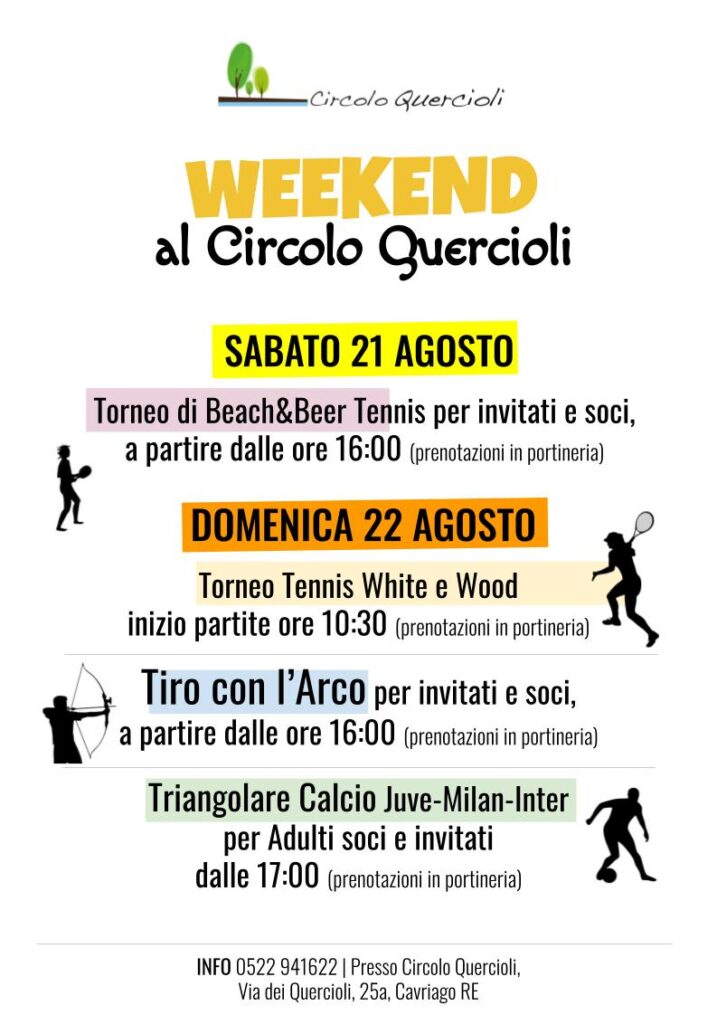 Programma 21-22 agosto